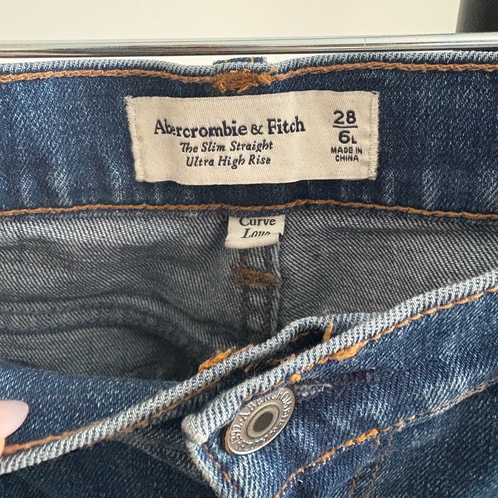 Abercrombie & Fitch Slim Straight Ultra High Rise - Curve Love - Picture 3 of 6